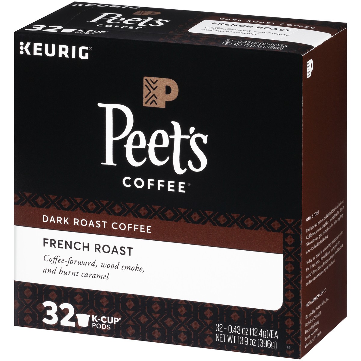 slide 6 of 13, Peet's Coffee French Roast Dark Roast Coffee K-cup Pods - 32 ct, 32 ct