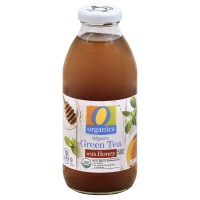slide 1 of 1, O Organics Green Tea Organic with Honey, 16 fl oz