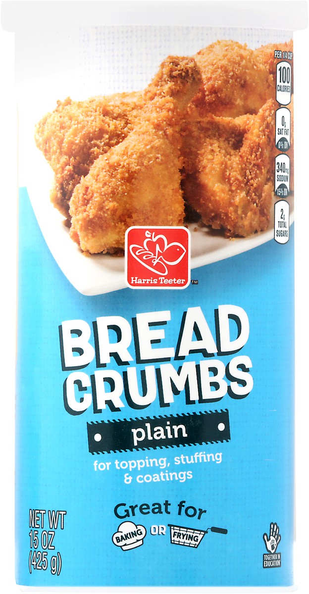 slide 7 of 7, Harris Teeter Bread Crumbs - Plain, 15 oz