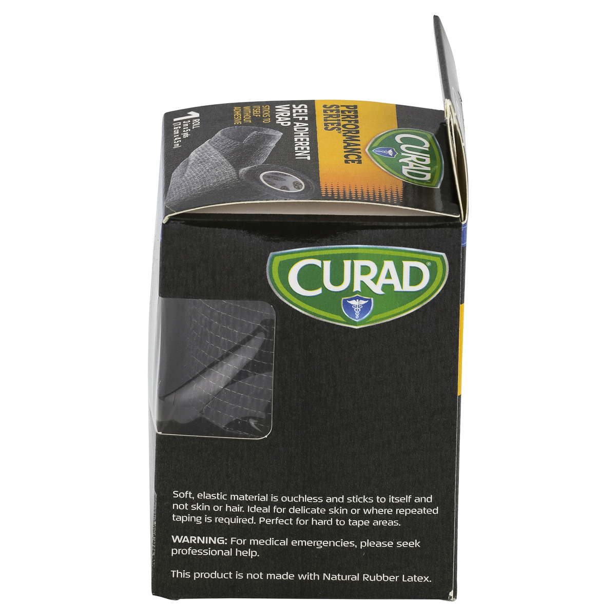 slide 4 of 4, Curad Performance Series Black Self Adherent Wrap, 3 in x 5 yds