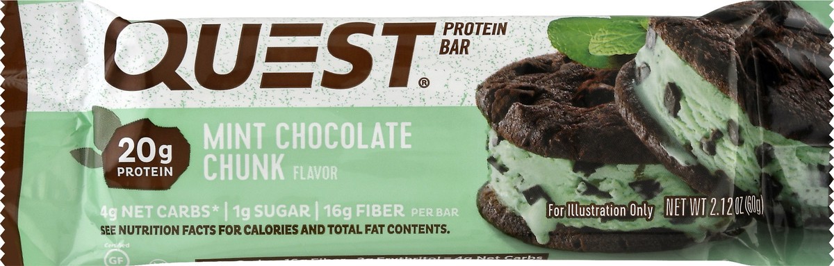slide 6 of 9, Quest Milk Chocolate Chunk Flavor Protein Bar 2.12 oz, 2.12 oz