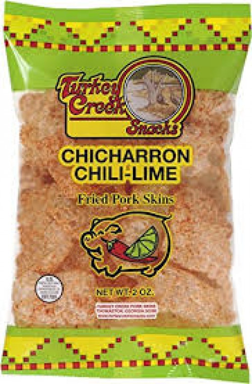 slide 1 of 1, Turkey Creek Chili Lime Chicharron Pork Rinds, 4 oz