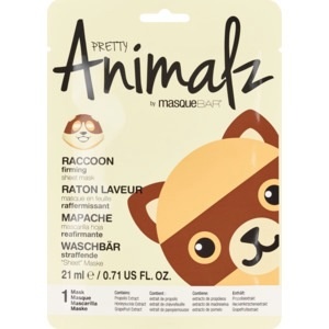 slide 1 of 1, Pretty Animalz By Masque Bar:  Racoon Firming Sheet Mask, 1 ct