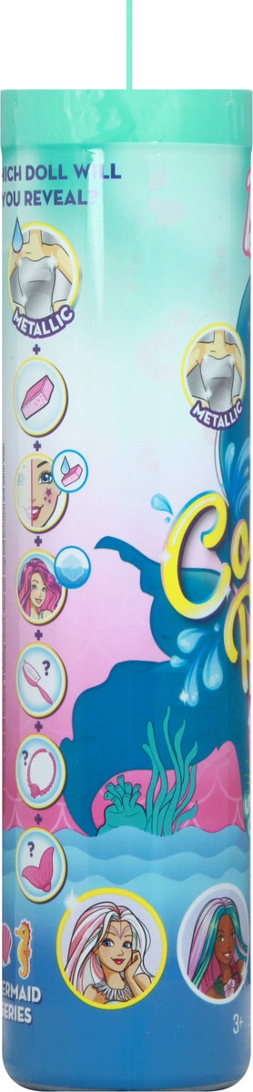 slide 3 of 9, Barbie Color Reveal 3+ Reveal Doll with Water 1 ea, 1 ct