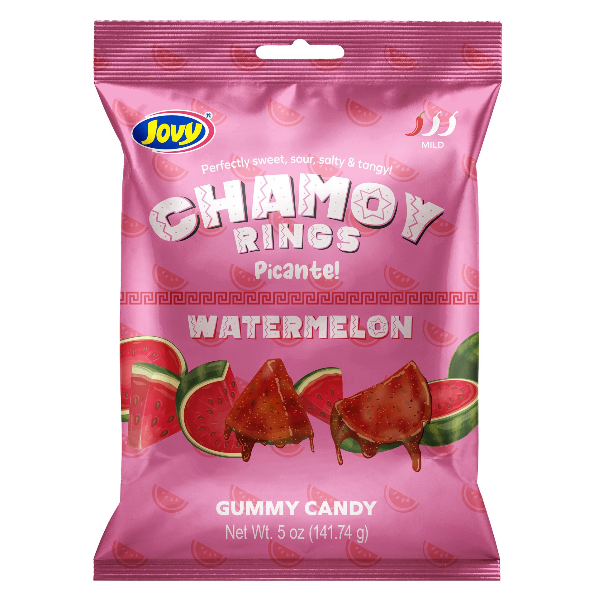 slide 1 of 1, Jovy Mild Watermelon Chamoy Rings 5 oz, 5 oz