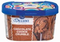 slide 1 of 1, Kroger Deluxe Chocolate Cookie Crumble Ice Cream, 48 fl oz