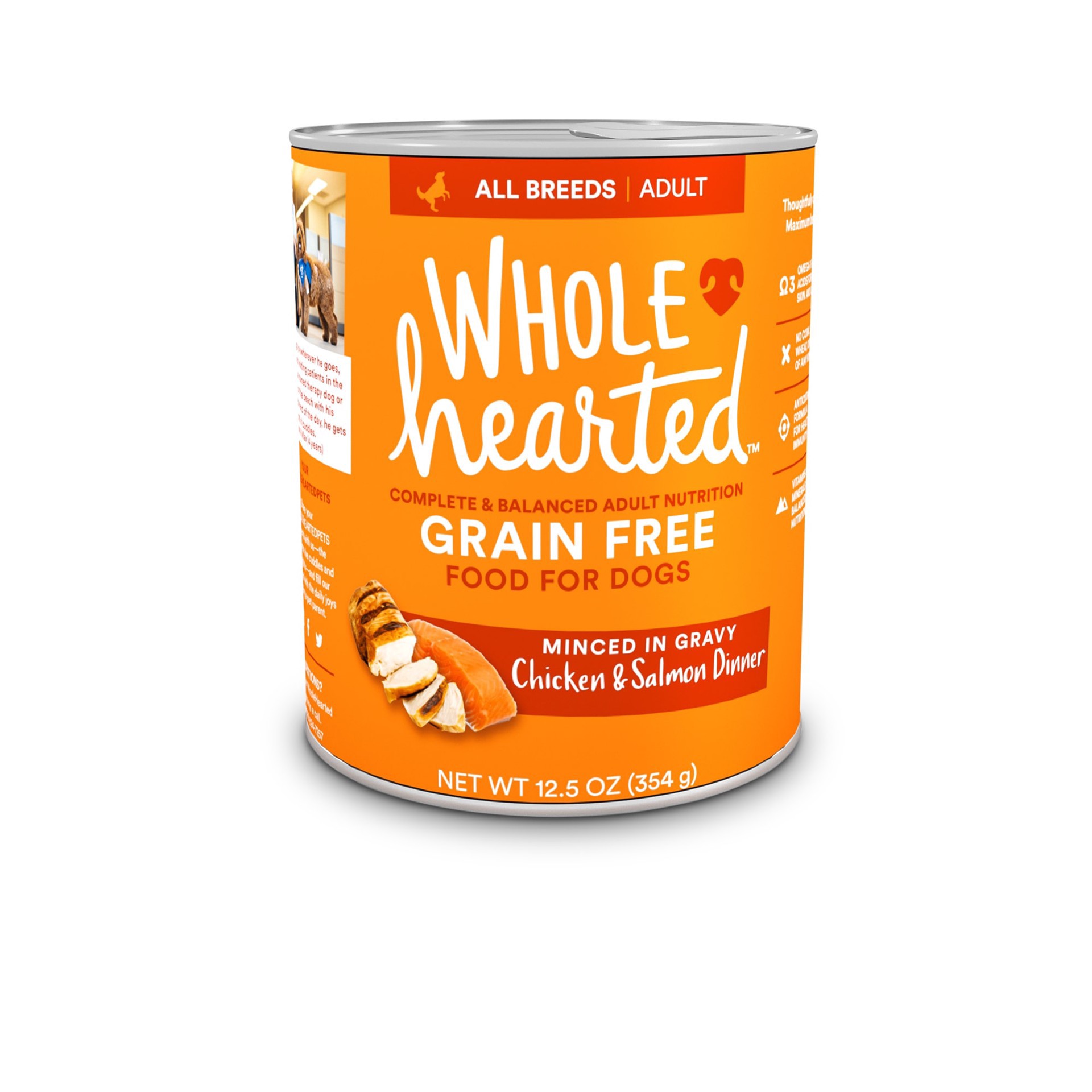 slide 1 of 1, WholeHearted Whd-Dog 12.5z Chkn & Slmn, 12.5 oz
