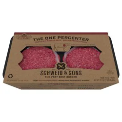 Schweid & Sons CAB The One Percenter Ground Beef Burgers 5.3 oz