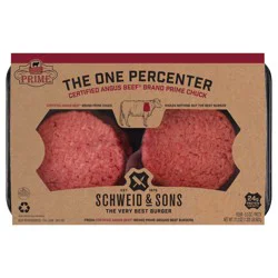 Schweid & Sons CAB The One Percenter Ground Beef Burgers 5.3 oz