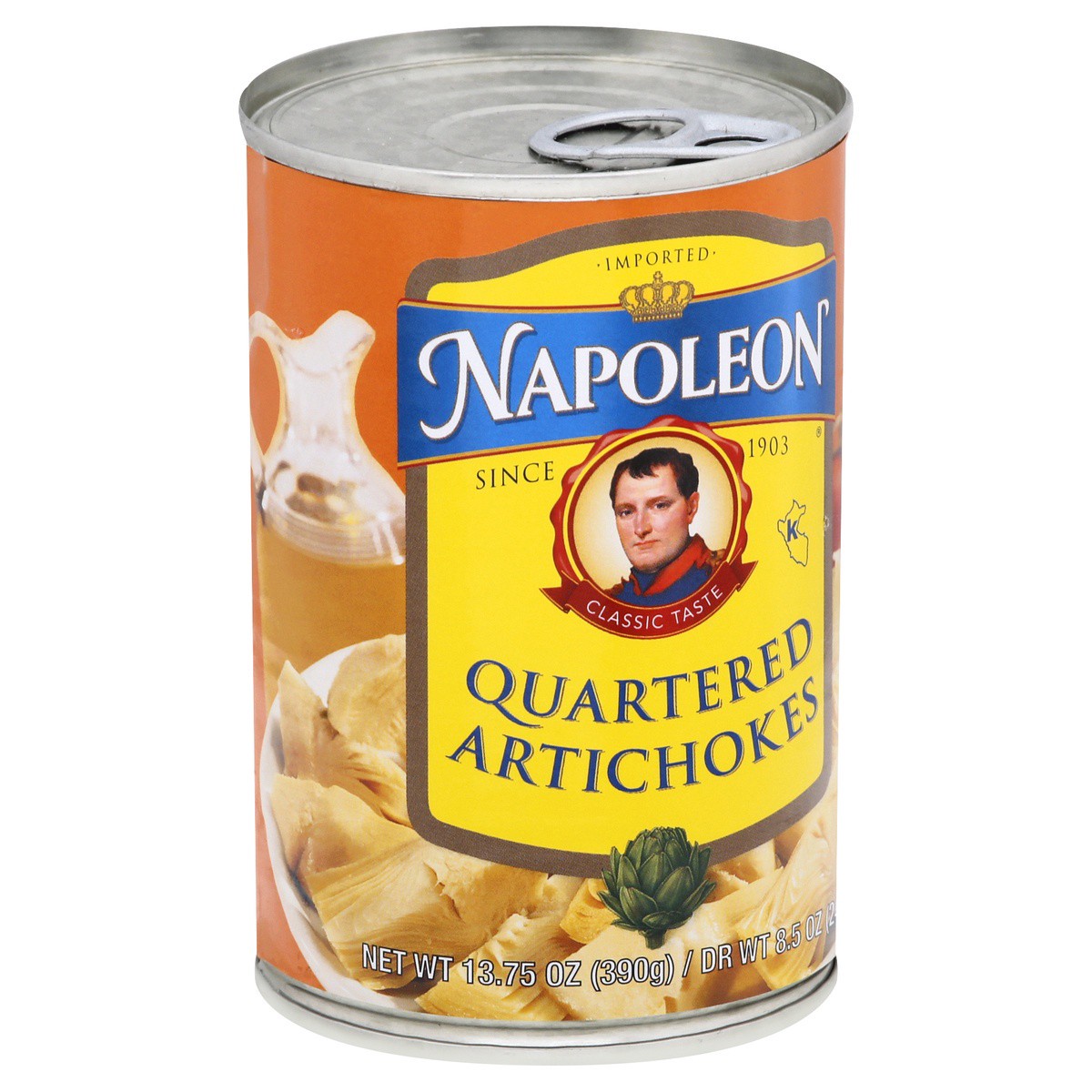 slide 2 of 9, Napoleon Quartered Artichoke Hearts, 13.75 oz