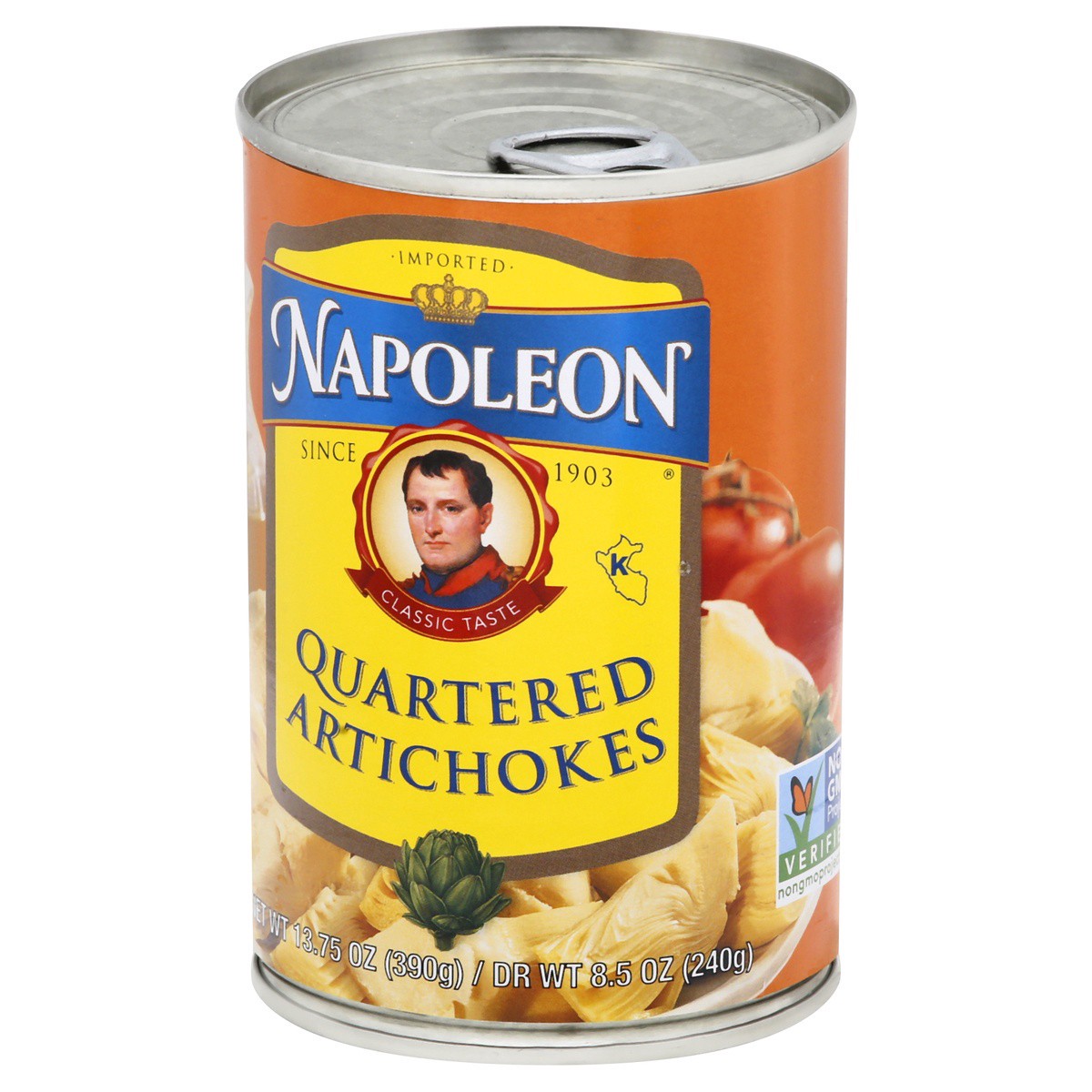 slide 3 of 9, Napoleon Quartered Artichoke Hearts, 13.75 oz