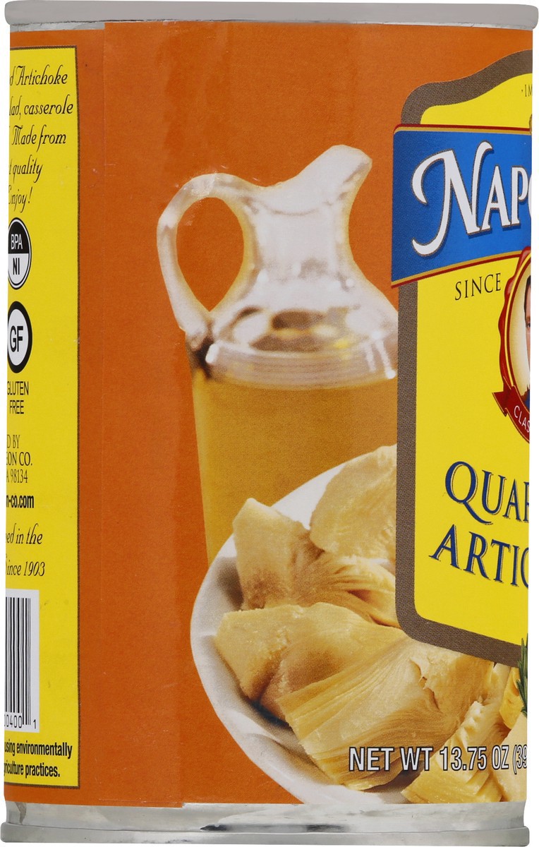 slide 7 of 9, Napoleon Quartered Artichoke Hearts, 13.75 oz