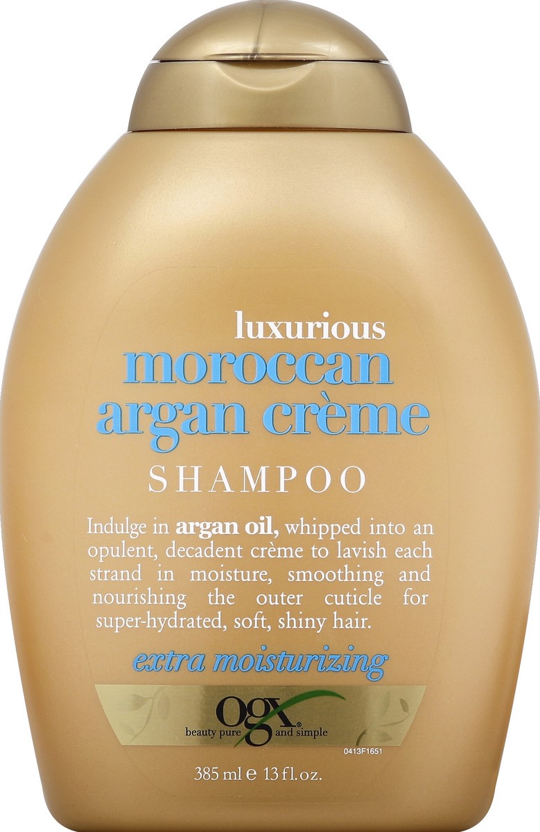 slide 2 of 3, OGX Moroccan Argan Creme Shampoo, 13 fl oz