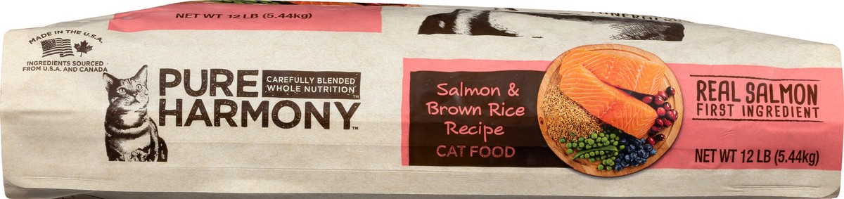 slide 9 of 9, Pure Harmony Super Premium Salmon & Brown Rice Recipe Cat Food 12 lb, 12 lb