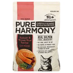 Pure Harmony Super Premium Salmon & Brown Rice Recipe Cat Food 12 lb