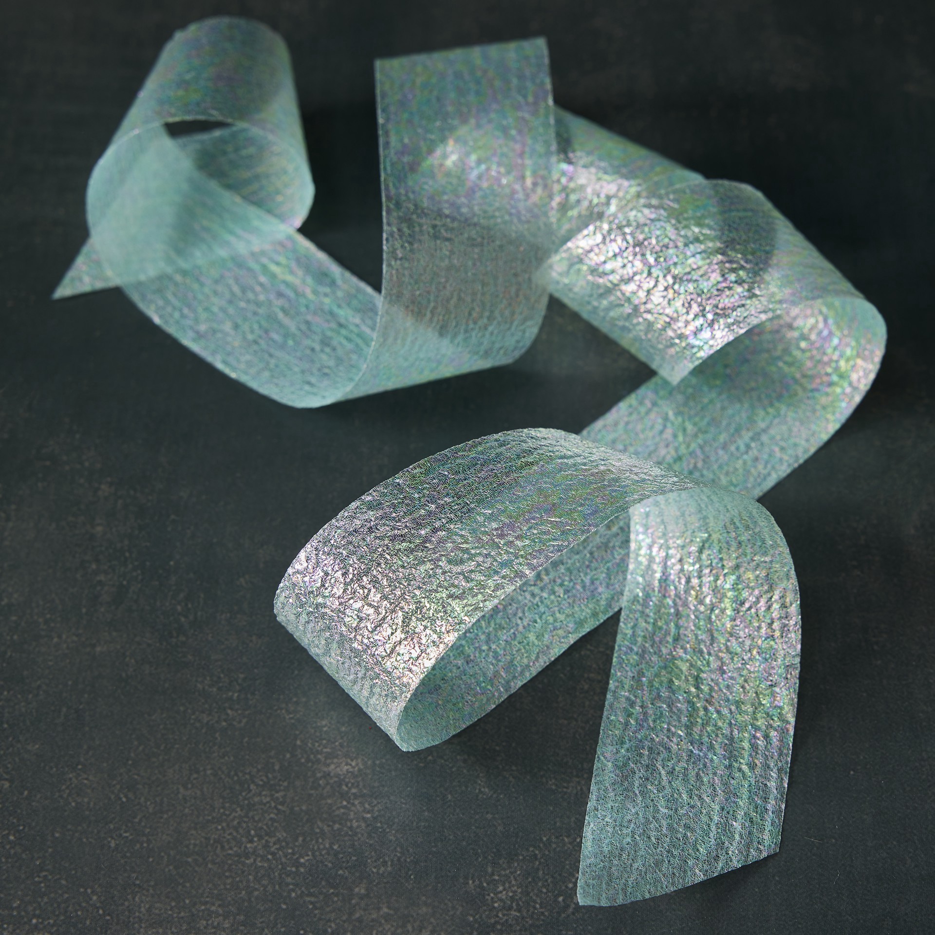 slide 2 of 2, 1.5" X 3yd. Green Rainbow Ribbon By Celebrate It Classic, 1.5 in x 3 yd