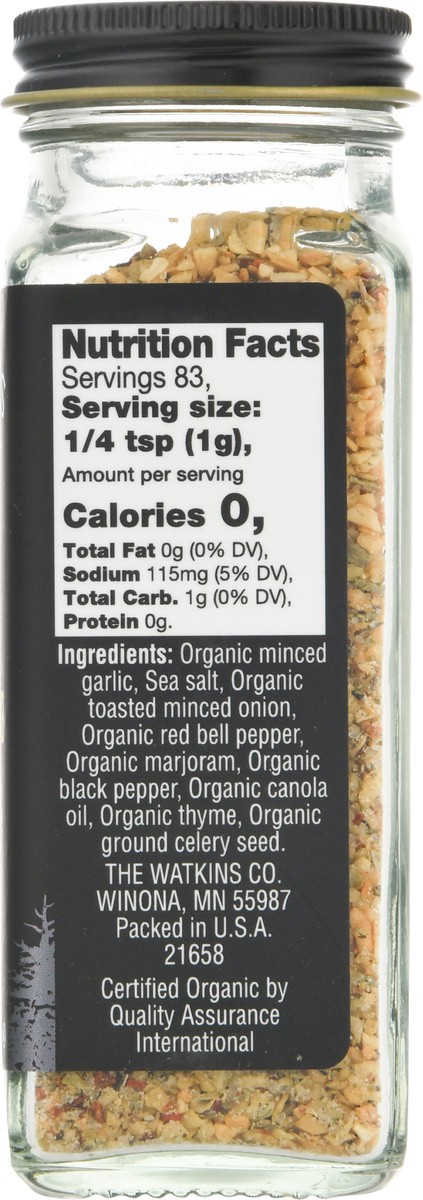 slide 11 of 12, Watkins Grill Seasoning Garlic Herb, 2.9 oz