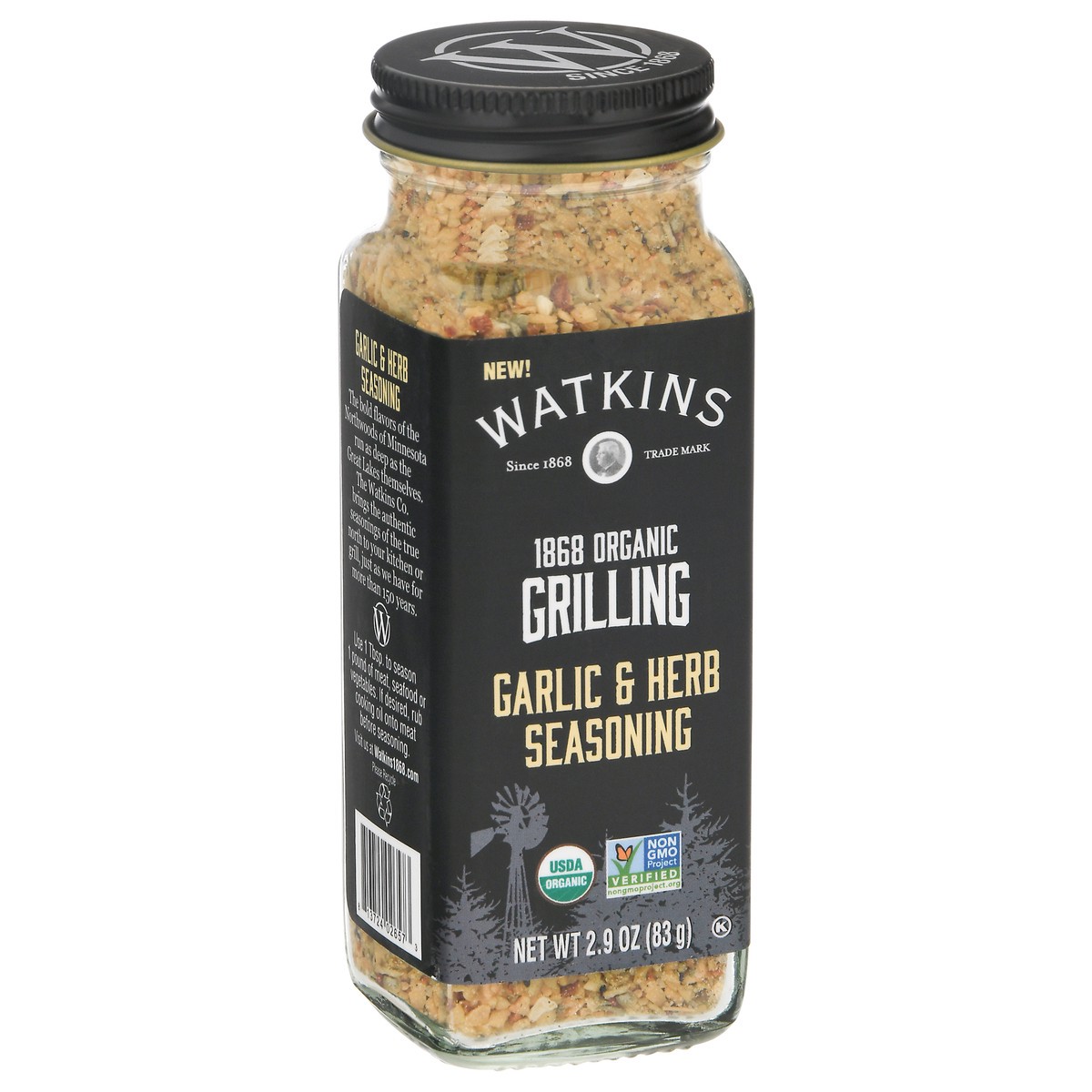 slide 2 of 12, Watkins Grill Seasoning Garlic Herb, 2.9 oz