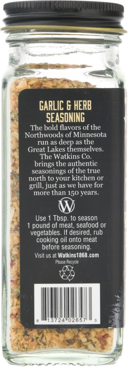 slide 10 of 12, Watkins Grill Seasoning Garlic Herb, 2.9 oz