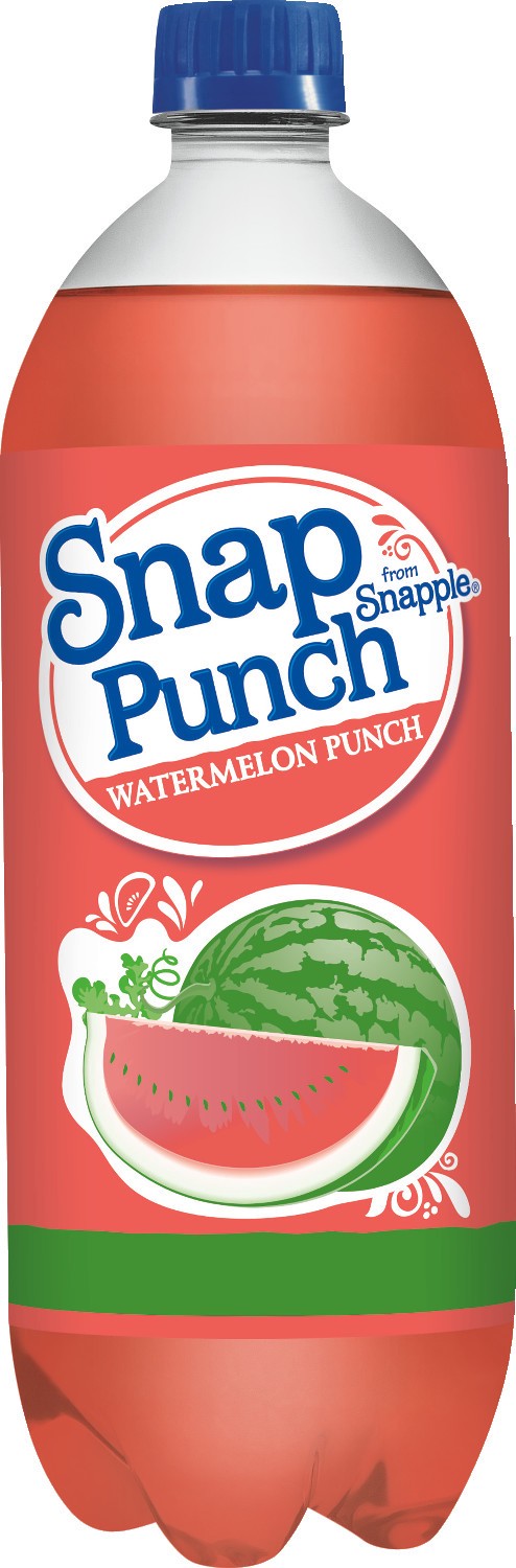 slide 1 of 4, Snapple SnapPunch Watermelon Punch, 1 liter