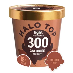 Halo Top Chocolate Light Ice Cream, 16 fl oz