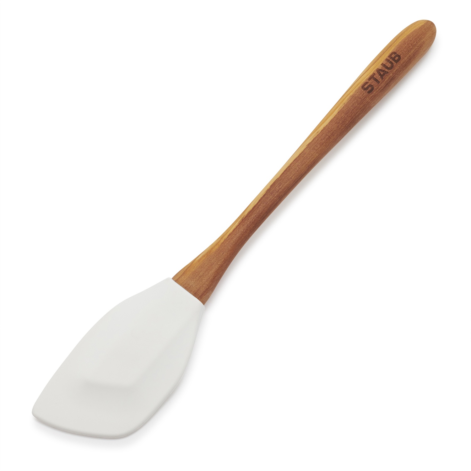 slide 1 of 1, STAUB White Olivewood & Silicone Spatula, 1 ct