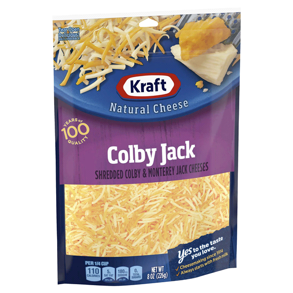 slide 5 of 13, Kraft Colby Jack Shredded Cheese, 8 oz