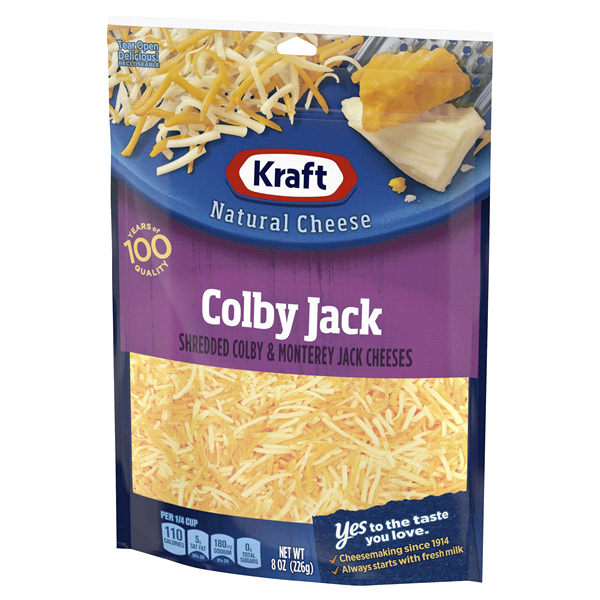 slide 2 of 13, Kraft Colby Jack Shredded Cheese, 8 oz