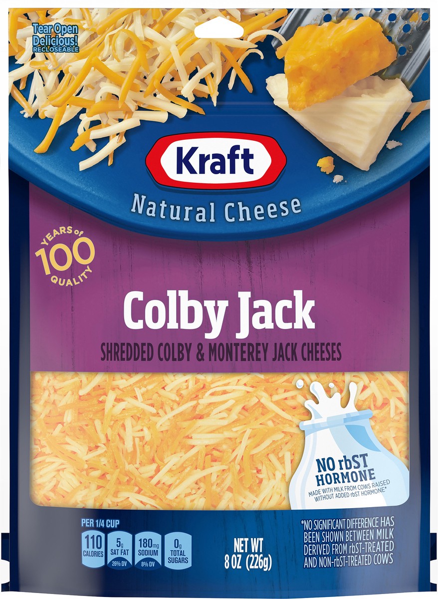 slide 9 of 10, Kraft Colby Jack Shredded Cheese, 8 oz