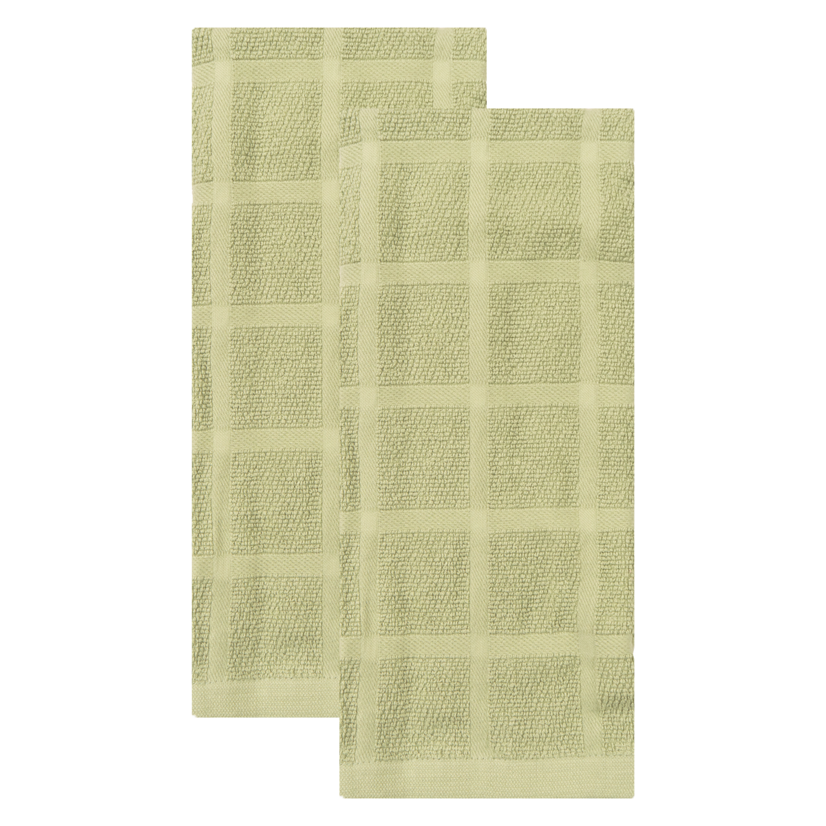 slide 1 of 1, Room & Retreat 2pk Solid Kitchen Towel Eucalyptus, 18 in x 28 in, 2 ct