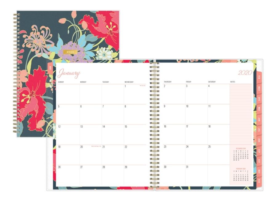 slide 2 of 4, Blue Sky Trina Turk Weekly/Monthly Frosted Planner, 8-1/2'' X 11'', Botanical Floral, January To December 2020, 117508, 1 ct
