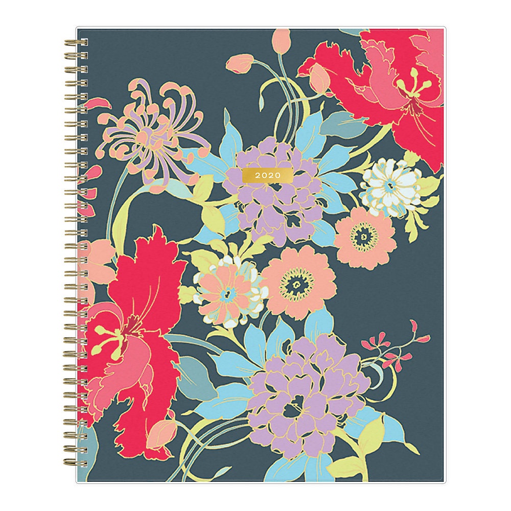 slide 1 of 4, Blue Sky Trina Turk Weekly/Monthly Frosted Planner, 8-1/2'' X 11'', Botanical Floral, January To December 2020, 117508, 1 ct