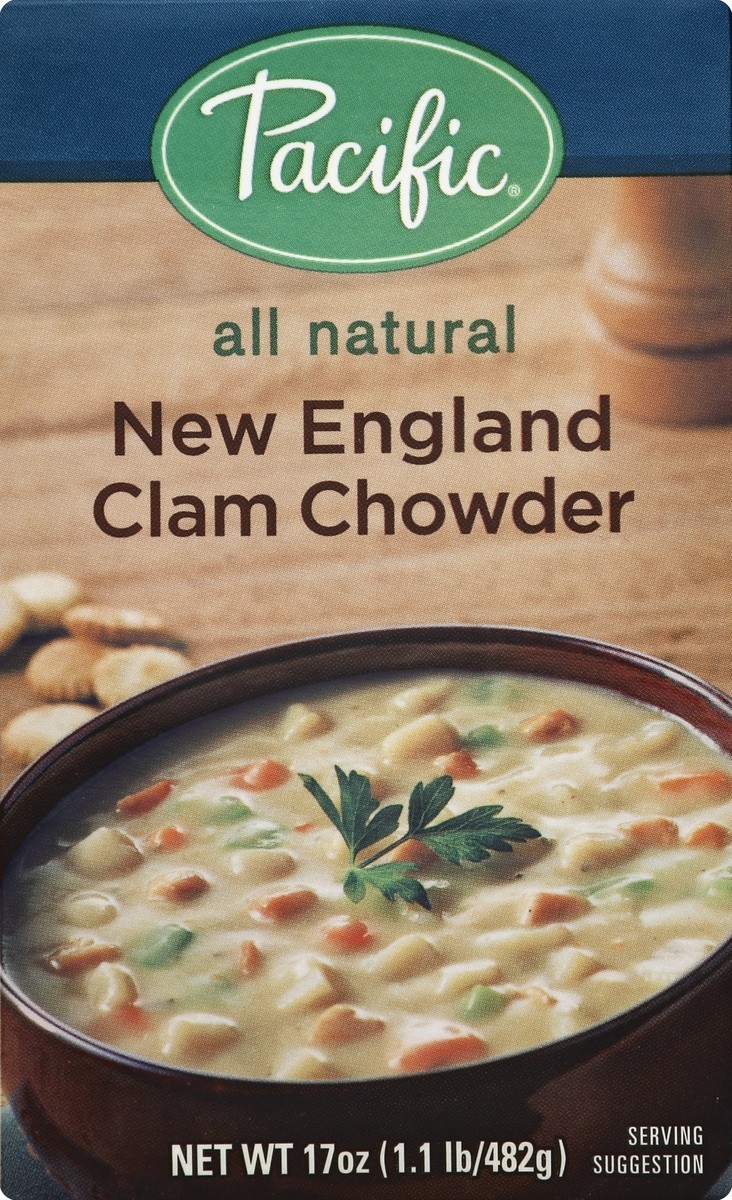 slide 4 of 4, Pacific Traditional New England Clam Chowder Soup, 17 oz