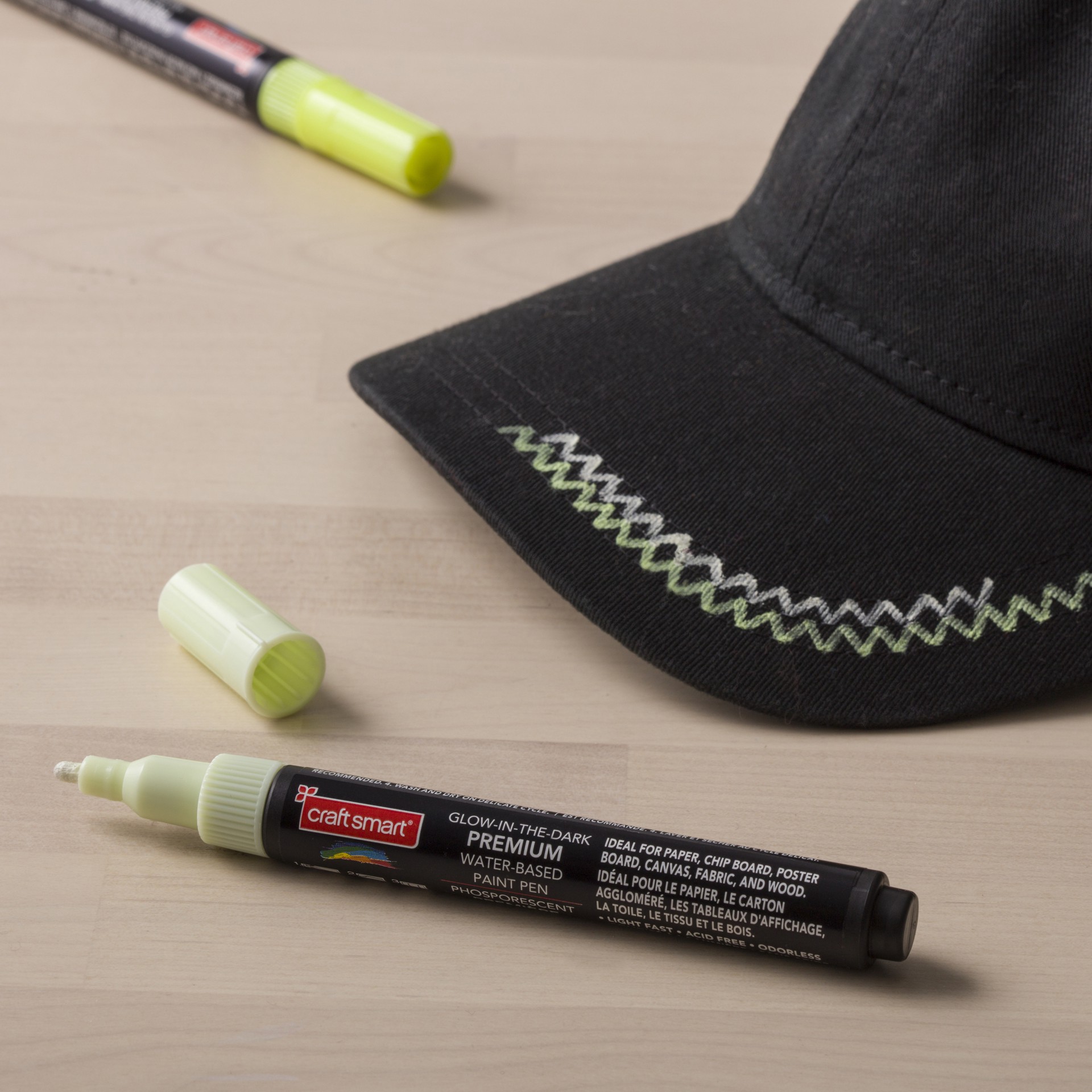 slide 9 of 9, Premium Medium Tip Glow-In-The-Dark Water-Based Paint Pen By Craft Smart, 1 ct