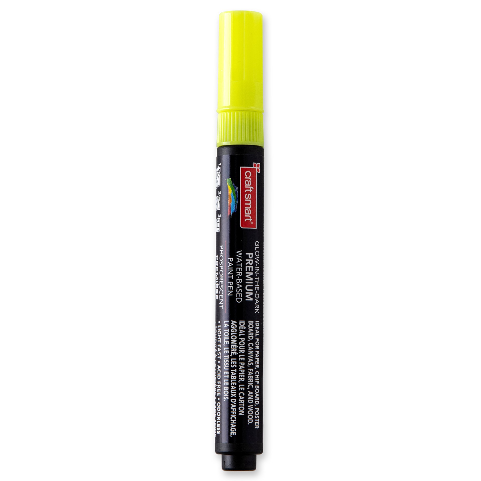 slide 7 of 9, Premium Medium Tip Glow-In-The-Dark Water-Based Paint Pen By Craft Smart, 1 ct