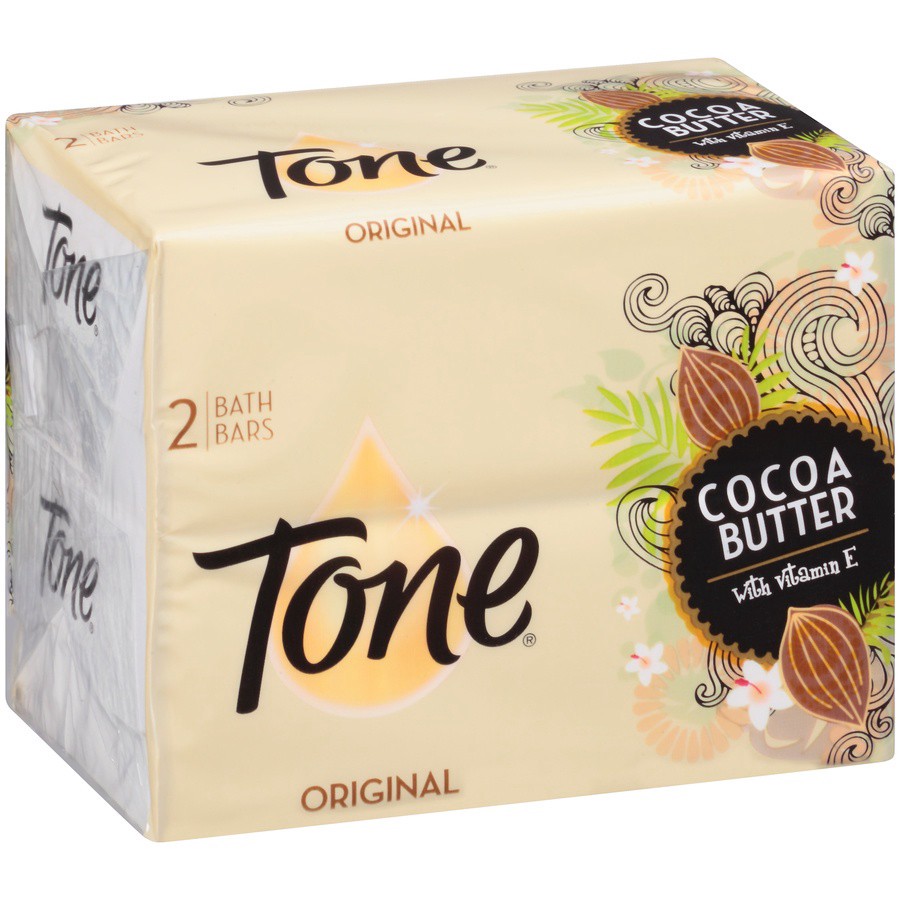 slide 2 of 7, Tone Original Cocoa Butter with Vitamin E Bath Bars, 2 ct; 4.25 oz