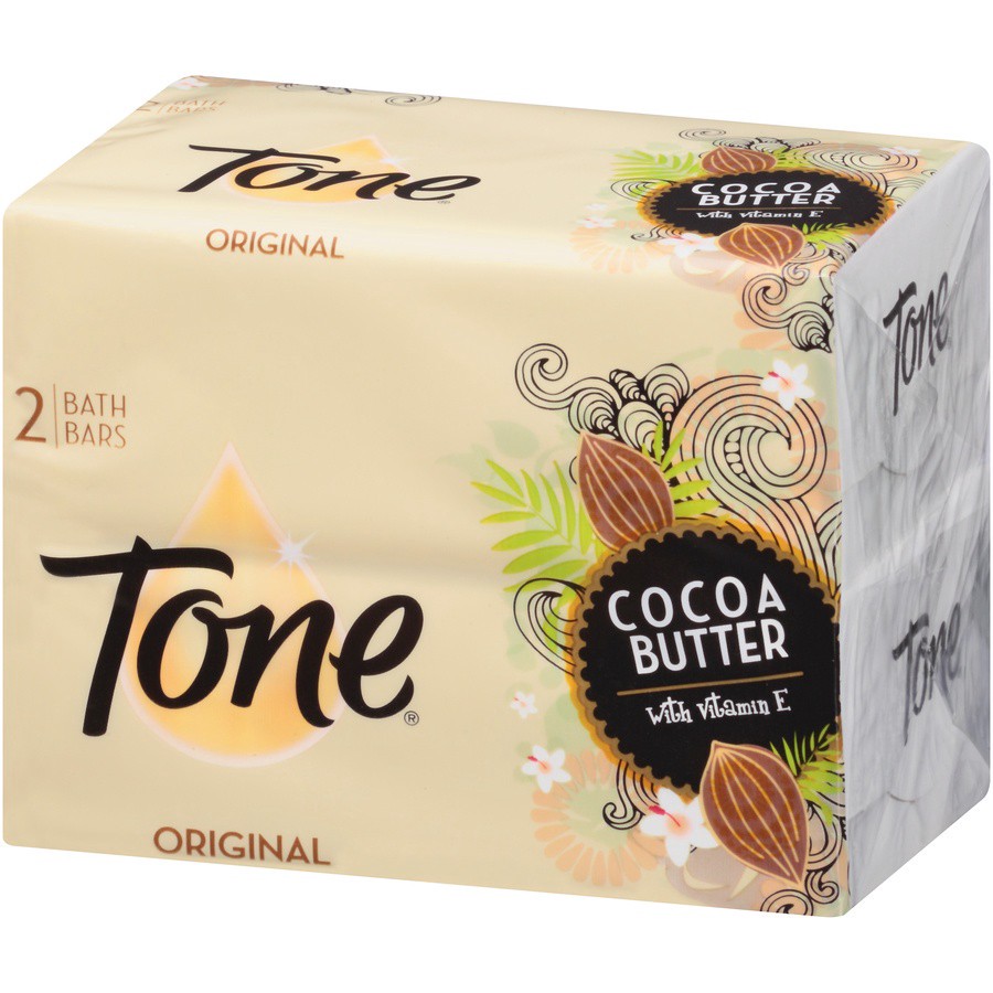 slide 3 of 7, Tone Original Cocoa Butter with Vitamin E Bath Bars, 2 ct; 4.25 oz