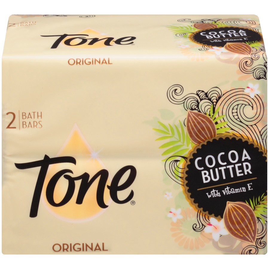 slide 1 of 7, Tone Original Cocoa Butter with Vitamin E Bath Bars, 2 ct; 4.25 oz