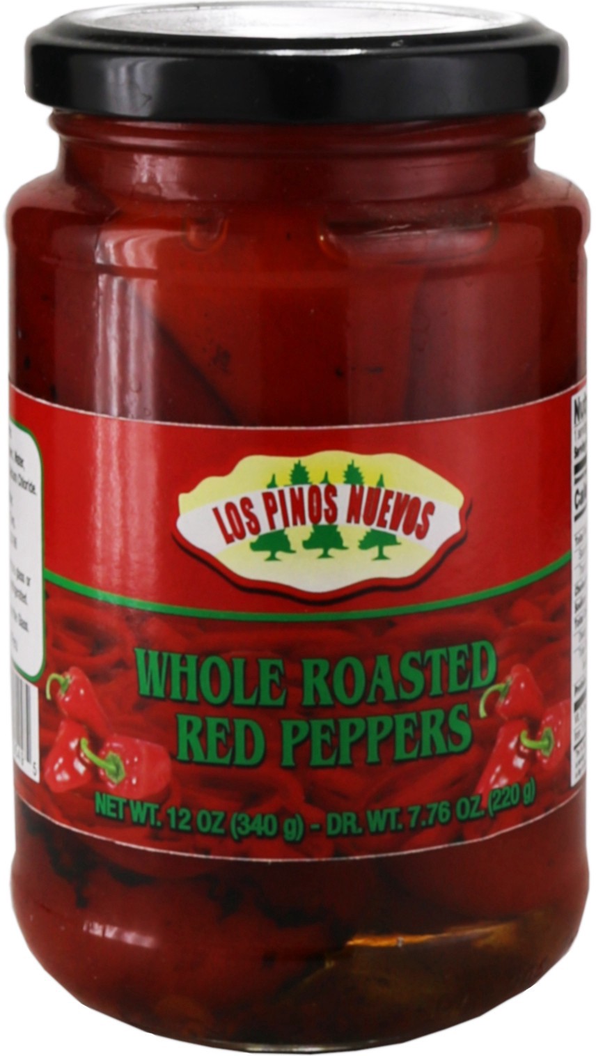 slide 1 of 1, L Pino Los Pinos Nuevos Whole Roasted Red Peppers, 12 oz