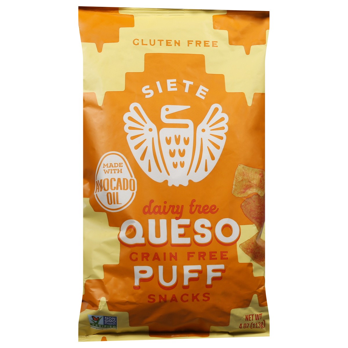 slide 5 of 13, Siete Dairy Free Queso Puff Snacks 4 oz, 4 oz