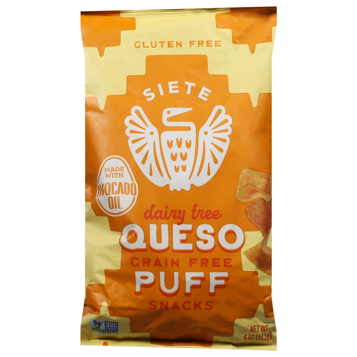 slide 12 of 13, Siete Dairy Free Queso Puff Snacks 4 oz, 4 oz