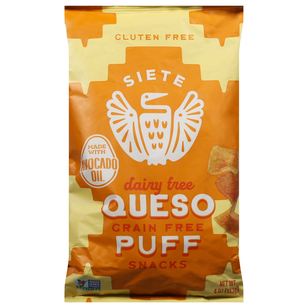 slide 9 of 13, Siete Dairy Free Queso Puff Snacks 4 oz, 4 oz