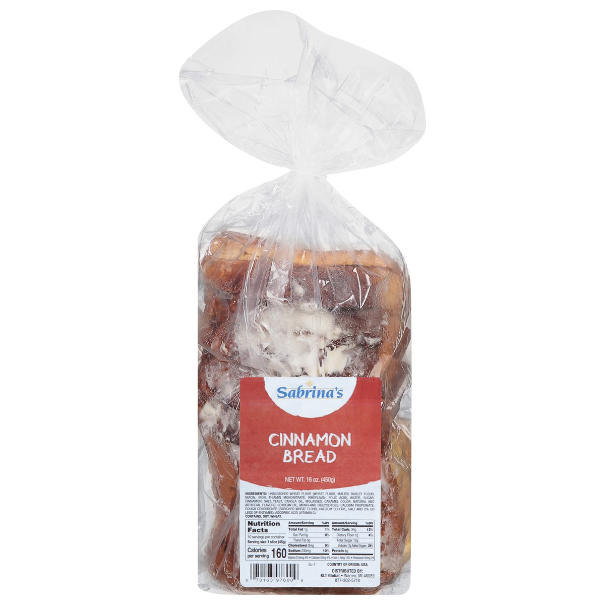 slide 1 of 12, SABRINAS Bread Iced French Cinnamon, 16 oz