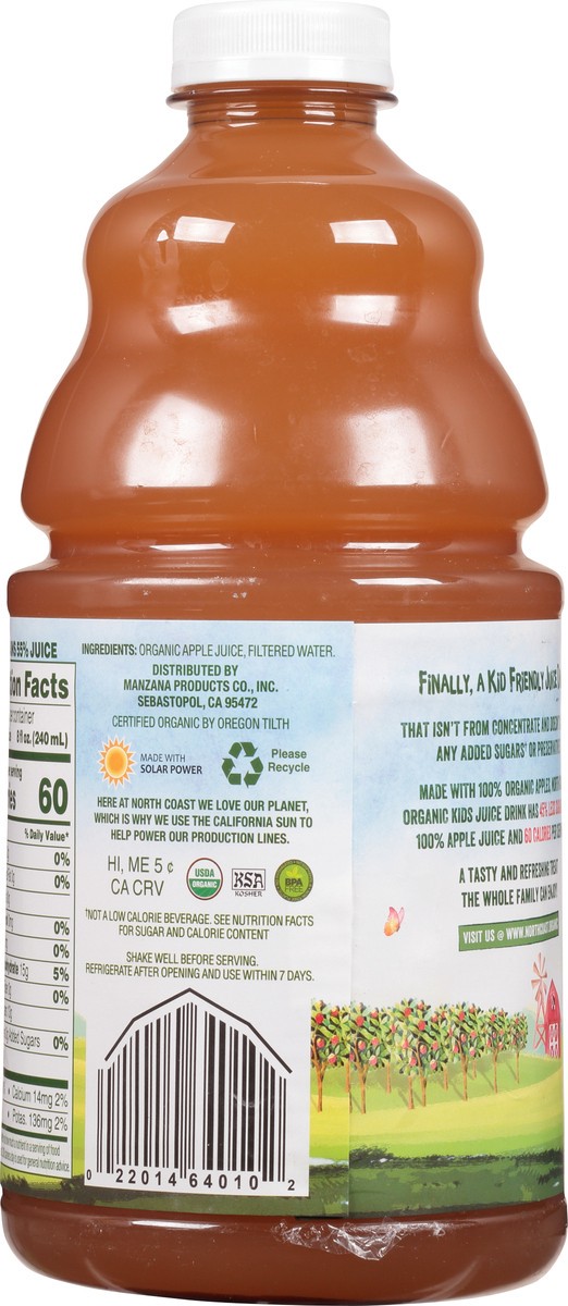 slide 5 of 9, North Coast Organic Kids Apple Juice Drink - 64 fl oz, 64 fl oz