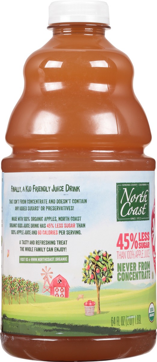 slide 3 of 9, North Coast Organic Kids Apple Juice Drink - 64 fl oz, 64 fl oz