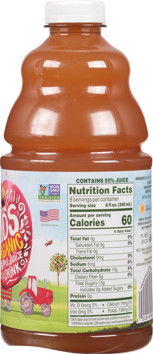 slide 2 of 9, North Coast Organic Kids Apple Juice Drink - 64 fl oz, 64 fl oz