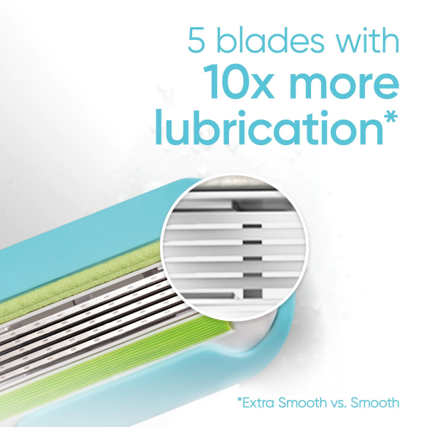 slide 18 of 29, Gillette Venus Extra Smooth Women's Razor with Reusable Razor Handle, 4 Razor Blade Refills and Shower Holder, 1 ct
