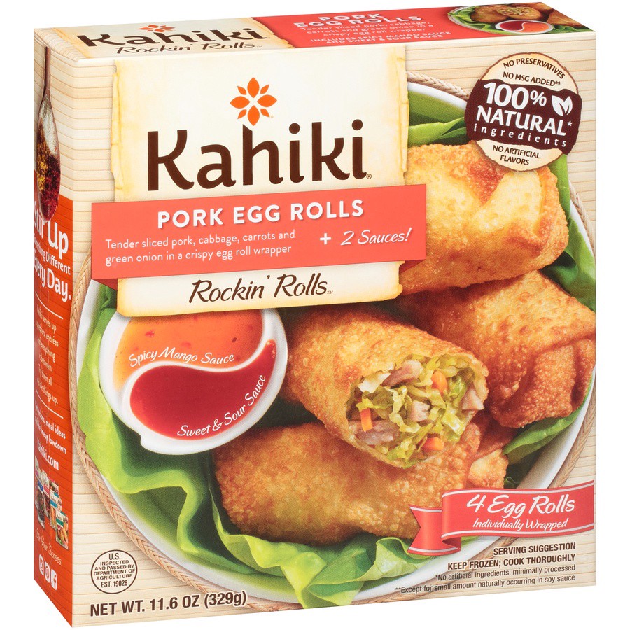 slide 2 of 8, Kahiki Pork Egg Rolls, 12.2 oz