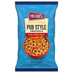 Herr's Sourdough Pretzel Mini Pub Style - 12 oz