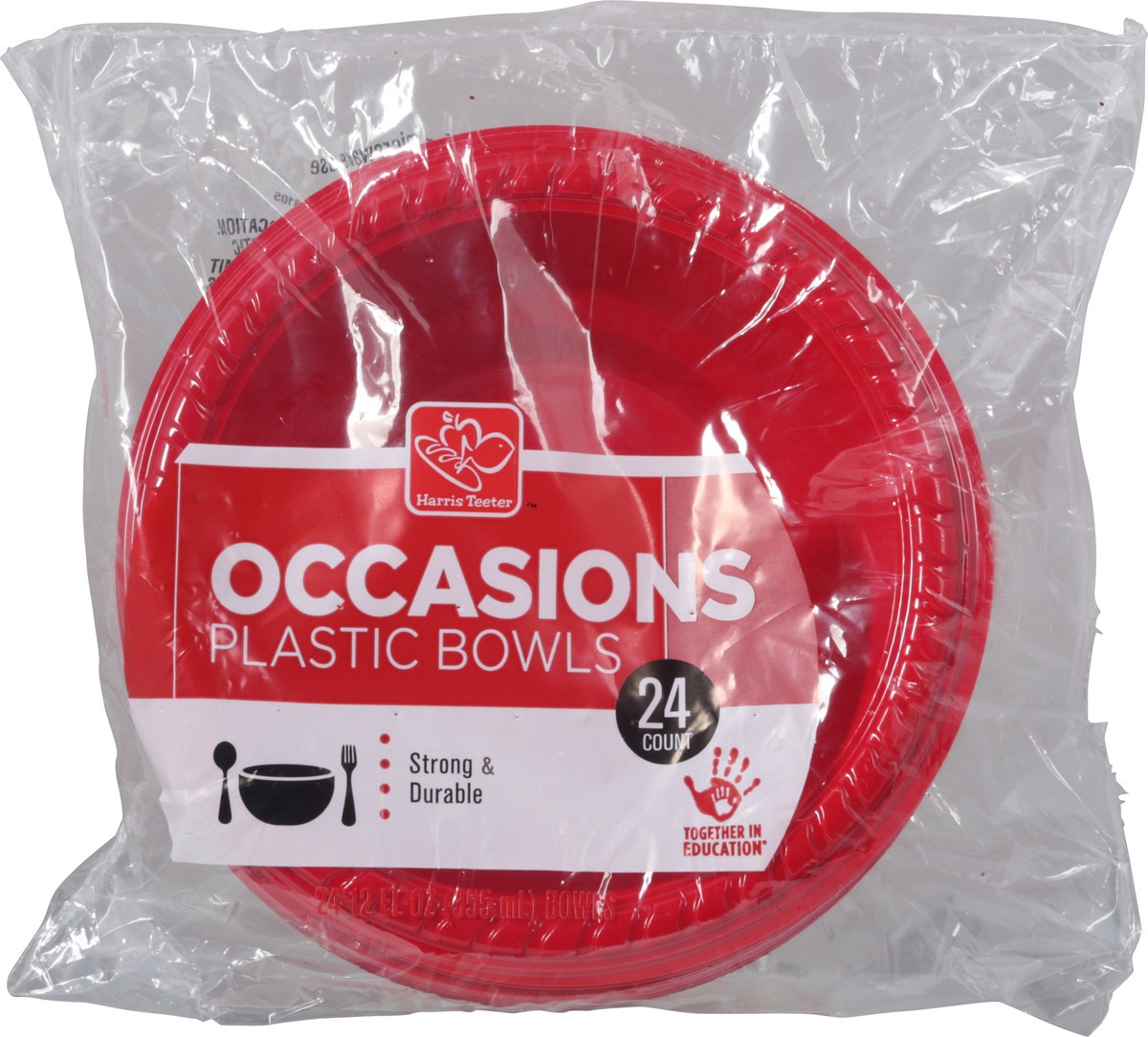 slide 8 of 9, Harris Teeter yourhome Plastic Bowls, 24 ct